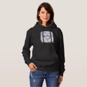 Pull À Capuche Je Porte Du Ruban Violet Pour Lupus Sensibilisatio (Devant entier)