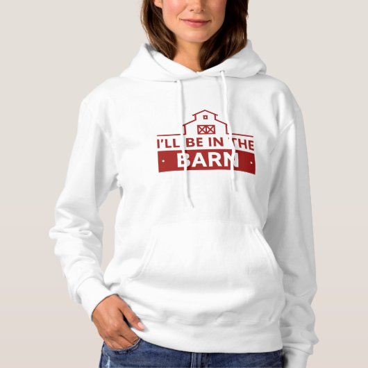 Pull À Capuche Je serai dans la grange (Devant)
