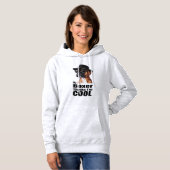 Pull À Capuche Je suis le chien de boxe Cool (Devant entier)
