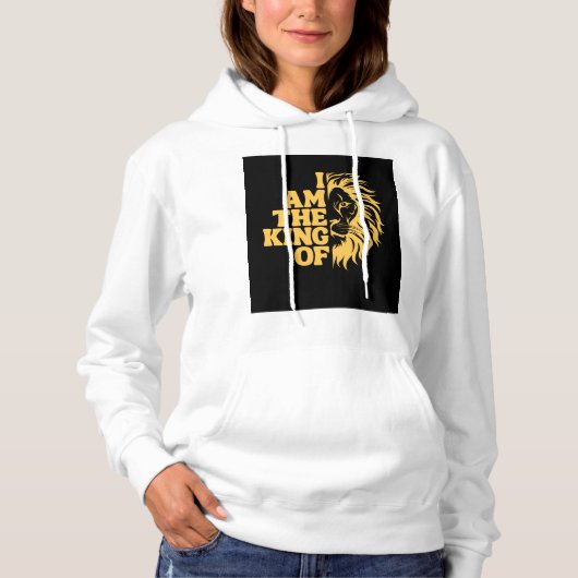Pull À Capuche Je suis le roi de (Devant)