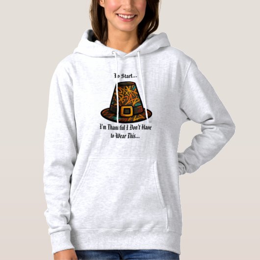 Pull À Capuche Je suis reconnaissant/GPH (Devant)