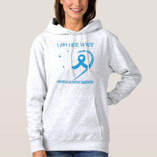 Pull À Capuche Je suis sa voix elle est mon coeur Sensibilisation