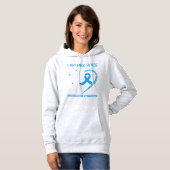 Pull À Capuche Je suis sa voix elle est mon coeur Sensibilisation (Devant entier)