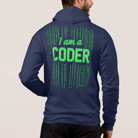 Pull À Capuche Je suis un CODEUR (Dos)