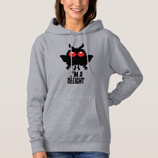 Pull À Capuche Je suis un Mothman délice Créatif Mignon Cryptide (Devant)