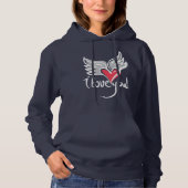 Pull À Capuche Je T'Aime (Devant)