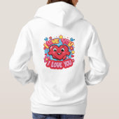 Pull À Capuche Je T'Aime (Dos)