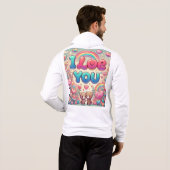 Pull À Capuche Je T'Aime (Dos entier)