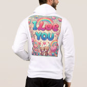 Pull À Capuche Je T'Aime (Dos)
