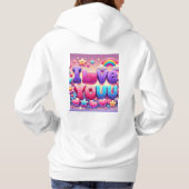 Pull À Capuche Je T'Aime (Dos)