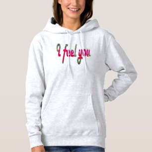 Pull À Capuche Je te sens T-shirt Maternité Féminine