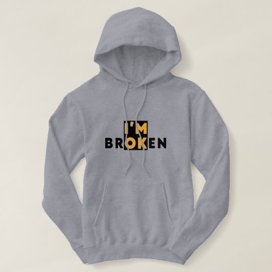 PULL À CAPUCHE JE VAIS BIEN (Design devant)