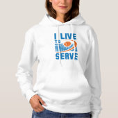 Pull À Capuche Je Vis Servir (Devant)