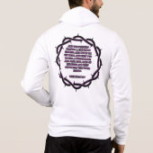 Pull À Capuche Jean 19:2-3 KJV Bible Verse Écriture Full-Zip Homm (Dos)