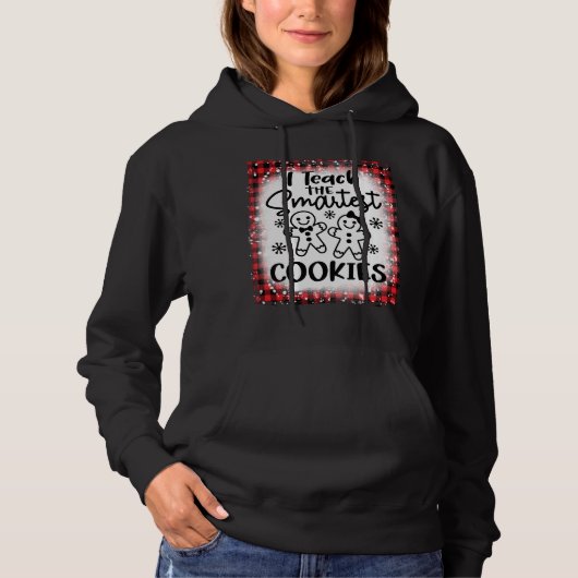 Pull À Capuche J'Enseigne Les Cookies Les Plus Simples Enseignant (Devant)