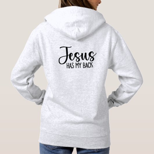 Pull À Capuche Jésus a mon dos (Dos)