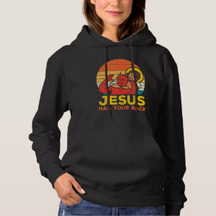 Pull À Capuche Jésus A Ton Dos Jiu Jitsu Retro Christian Men