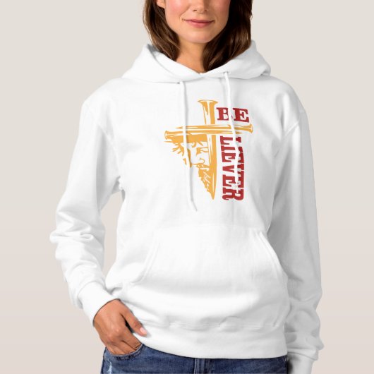 Pull À Capuche Jesus Cross Nail Design – Powerful Christian (Devant)