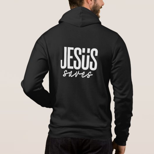 PULL À CAPUCHE JESUS SAVES (Dos)