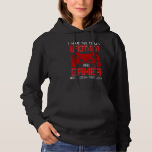 Pull À Capuche Jeu Frères Gamer Ado Garçons Retro Vintages Garçon