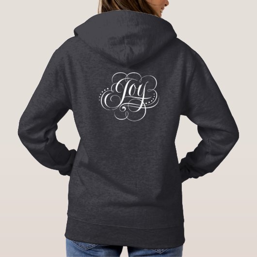 Pull À Capuche JOIE au monde Fancy Tourbillonnant Fille Noël (Dos)