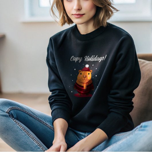 Pull À Capuche Joli capybara drôle