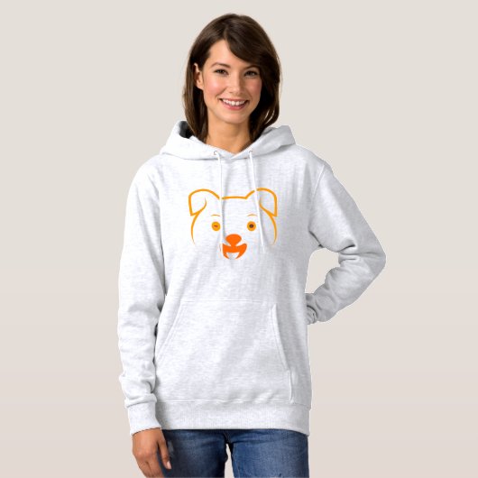 Pull À Capuche Joli chiot (Devant entier)