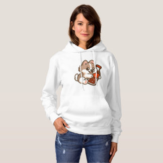 Pull À Capuche Joli chiot étreignant une bouteille de soda