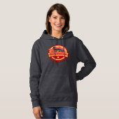 Pull À Capuche Joli design amusant de sœur dinosaure pour filles (Devant entier)