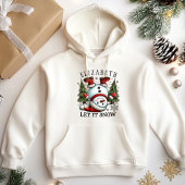 Pull À Capuche Joli Snowman : Laisser neiger Noël Joie