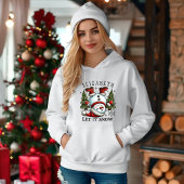Pull À Capuche Joli Snowman : Laisser neiger Noël Joie