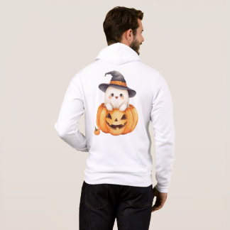 Pull À Capuche Joli sweat-shirt fantôme d'Halloween de la saison
