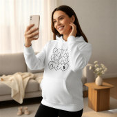 Pull À Capuche Joli Vêtement de Grossesse avec Lettres en Forme d