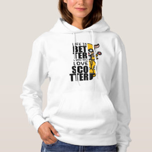 Pull À Capuche Jolie Scooter conception chèvre