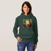 Pull À Capuche Jolie vache Brown Sweatshirt à capuche pour femmes (Devant entier)