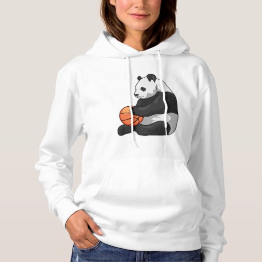Pull À Capuche Joueur de basket-ball Panda Basketball (Devant)