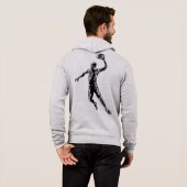 Pull À Capuche Joueur de basket-ball Slam Dunk Dark Design (Dos entier)