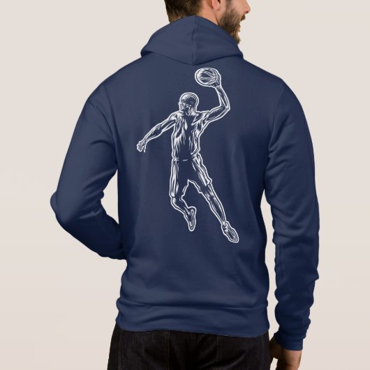 Pull À Capuche Joueur de basket-ball Slam Dunk Light Design (Dos)