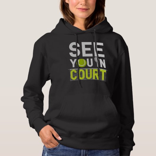 Pull À Capuche Joueur de tennis (Devant)
