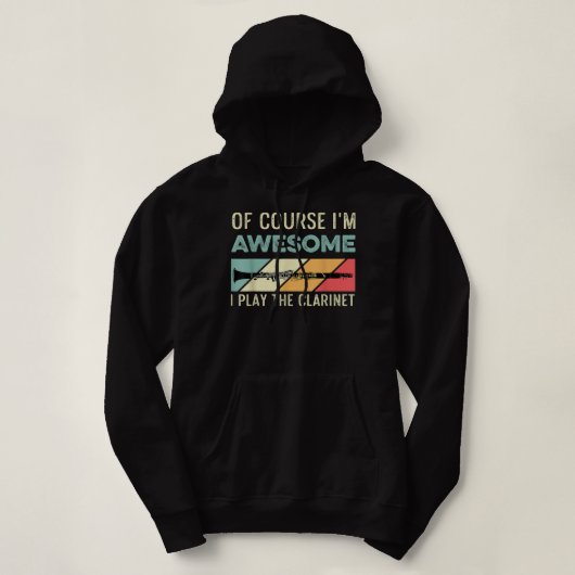 Pull À Capuche Jouez à l'hobbyiste Clarinet1 (Design devant)