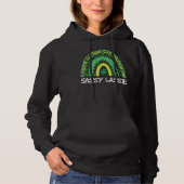 Pull À Capuche Jour de la Saint Patrick Femmes Drôle Sassy Lassie (Devant)