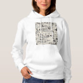 Pull À Capuche Journal vintage (Devant)
