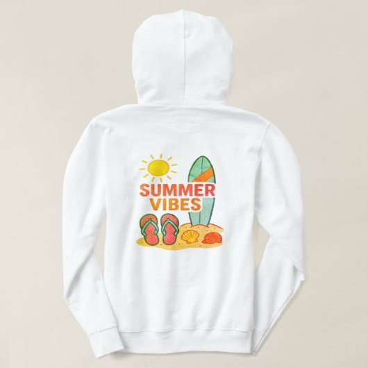 Pull À Capuche Jours avant la plage (Design dos)