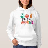 Pull À Capuche Joy to The World - Christmas Design-50835 (Devant)