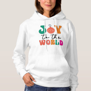 Pull À Capuche Joy to The World - Christmas Design-50835