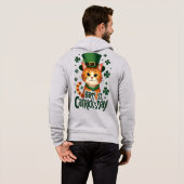 Pull À Capuche Joyeuse St. Catrick – Chat de la St. Patrick (Dos entier)