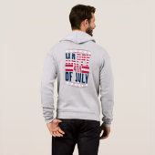 Pull À Capuche Joyeux 14 juillet-69413 (Dos entier)