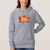 PULL À CAPUCHE JOYEUX ACTION DE GRÂCE FEUILLES D'AUTOMNE FEUILLE (Devant)