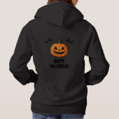 Pull À Capuche Joyeux Halloween Citrouille Lanterne Jack Épouvant (Dos)