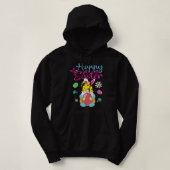 Pull À Capuche Joyeux Jour de Pâques Bunny Printemps Gnome Pâques (Design devant)